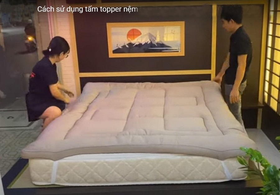 Cách sử dụng Topper nệm